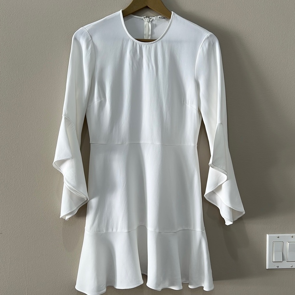 A.L.C. White Cassidy Dress in size 2